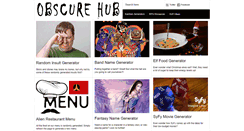 Desktop Screenshot of obscurehub.com